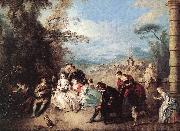 PATER, Jean Baptiste Joseph Concert Champetre Germany oil painting reproduction